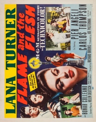 Flame and the Flesh movie poster (1954) canvas poster