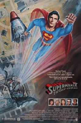 Superman IV: The Quest for Peace movie posters (1987) wooden framed poster