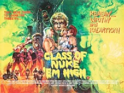Class of Nuke 'Em High movie posters (1986) wood print