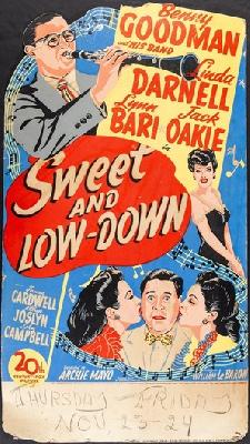 Sweet and Low-Down movie posters (1944) metal framed poster