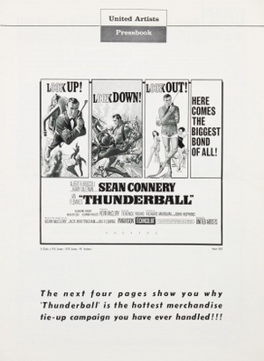 Thunderball movie poster (1965) canvas poster