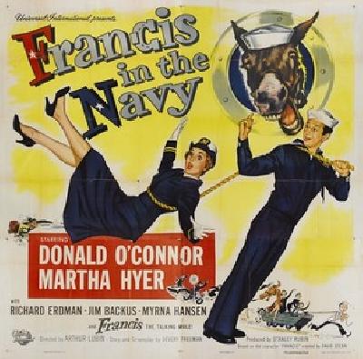 Francis in the Navy movie posters (1955) wooden framed poster