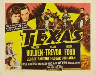 Texas movie posters (1941) metal framed poster