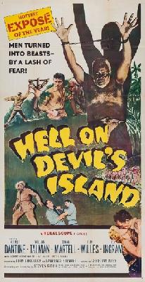Hell on Devil's Island movie posters (1957) canvas poster