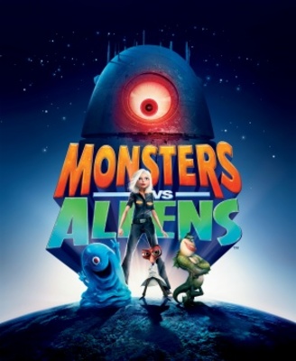 Monsters vs. Aliens movie poster (2009) Longsleeve T-shirt