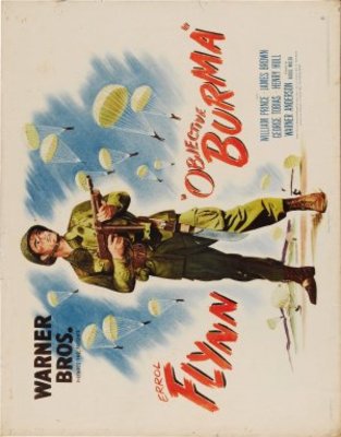 Objective, Burma! movie poster (1945) Stickers MOV_242143da