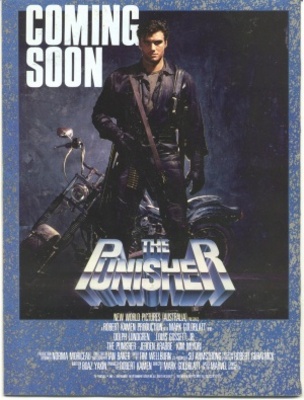 The Punisher movie poster (1989) wooden framed poster