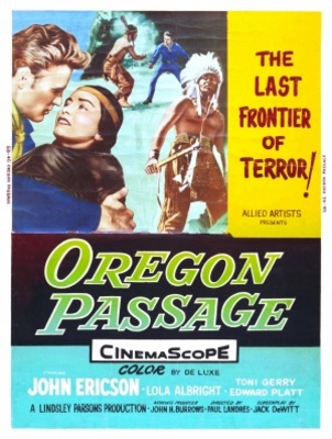 Oregon Passage movie poster (1957) wooden framed poster