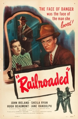 Railroaded! movie poster (1947) mouse pad