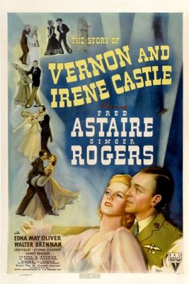 The Story of Vernon and Irene Castle movie poster (1939) metal framed poster
