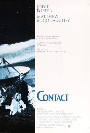 Contact movie poster (1997) wood print