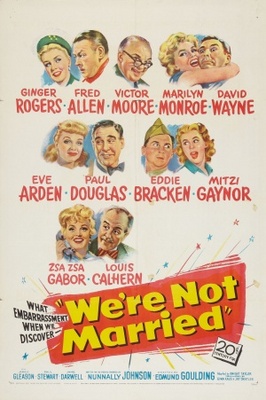 We're Not Married! movie poster (1952) wood print
