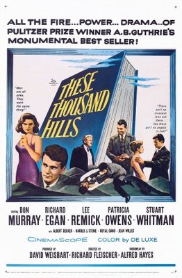 These Thousand Hills movie poster (1959) wooden framed poster