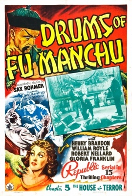 Drums of Fu Manchu movie poster (1940) canvas poster