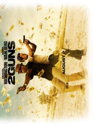 2 Guns movie poster (2013) wooden framed poster