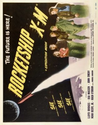 Rocketship X-M movie poster (1950) metal framed poster