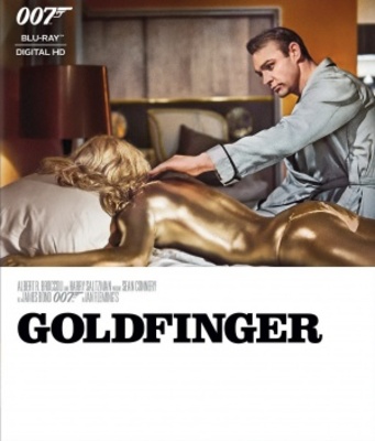 Goldfinger movie poster (1964) wood print