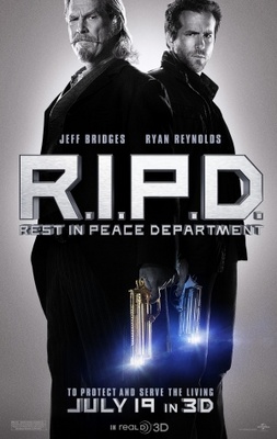 R.I.P.D. movie poster (2013) wood print