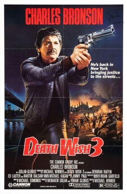 Death Wish 3 movie poster (1985) metal framed poster