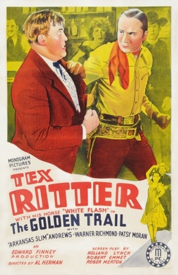 The Golden Trail movie poster (1940) wood print