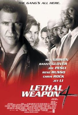 Lethal Weapon 4 movie poster (1998) pillow