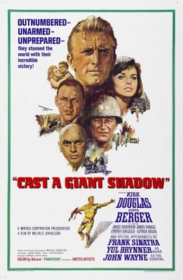 Cast a Giant Shadow movie poster (1966) metal framed poster