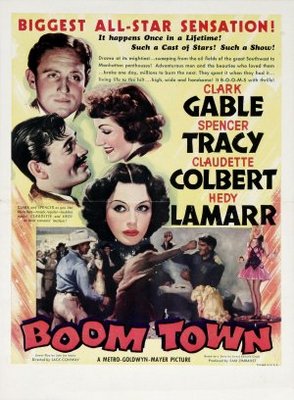 Boom Town movie poster (1940) metal framed poster