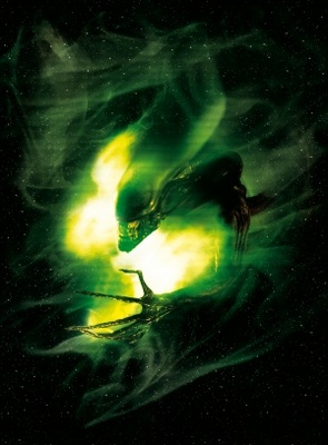 Alien movie poster (1979) wood print