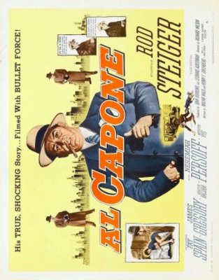 Al Capone movie poster (1959) wood print