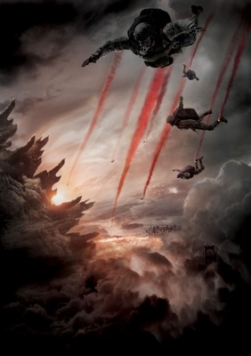 Godzilla movie poster (2014) wood print