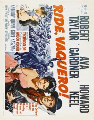 Ride, Vaquero! movie poster (1953) wood print