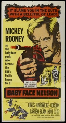 Baby Face Nelson movie poster (1957) wooden framed poster