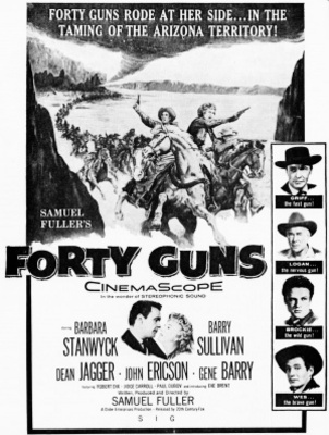 Forty Guns movie poster (1957) poster with hanger