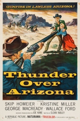 Thunder Over Arizona movie poster (1956) poster with hanger