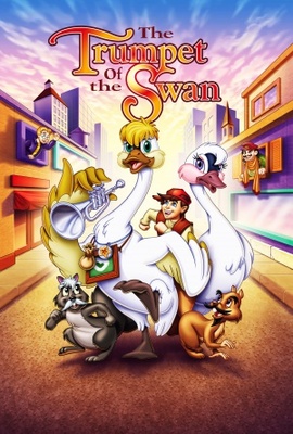 The Trumpet of the Swan movie poster (2001) wood print