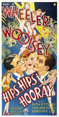 Hips, Hips, Hooray! movie poster (1934) wood print