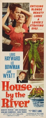 House by the River movie poster (1950) canvas poster