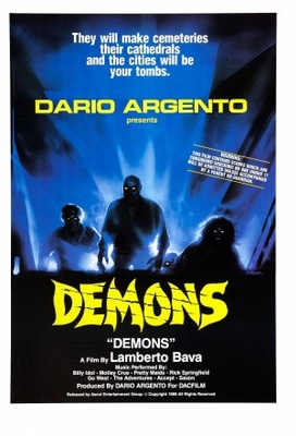 Demoni movie poster (1985) wood print