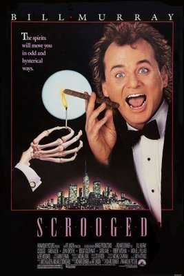 Scrooged movie poster (1988) pillow