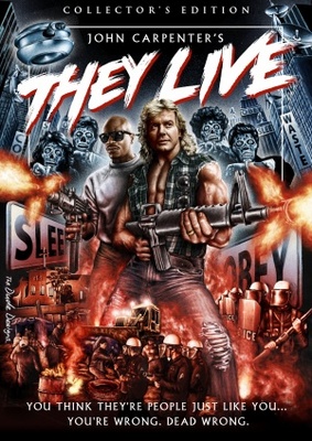 They Live movie poster (1988) canvas poster