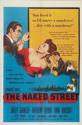 The Naked Street movie poster (1955) metal framed poster