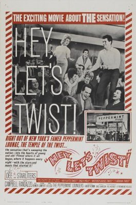 Hey, Let's Twist movie poster (1961) poster with hanger
