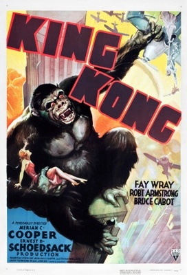 King Kong movie poster (1933) metal framed poster