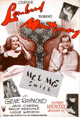 Mr. & Mrs. Smith movie poster (1941) pillow