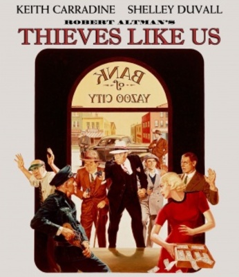 Thieves Like Us movie poster (1974) poster with hanger
