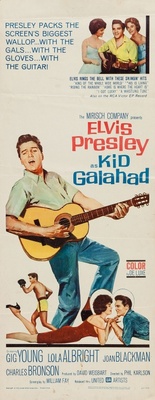 Kid Galahad movie poster (1962) wood print