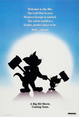 Tom and Jerry: The Movie movie poster (1992) metal framed poster
