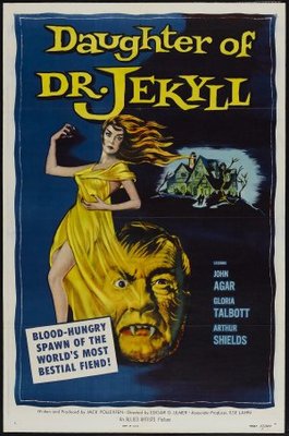 Daughter of Dr. Jekyll movie poster (1957) poster with hanger