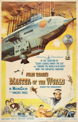 Master of the World movie poster (1961) pillow