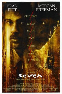 Se7en movie poster (1995) poster with hanger